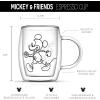 imageJoyJolt Aroma Disney Mickey and Pluto 54oz Glass Cups Set 2 Insulated Double Wall Glass Espresso Cups Insulated Coffee Cup Set Unique Coffee Mugs and Espresso Cups Disney Cups and Disney Mugs