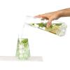 imageJoyJolt Infiniti Water Pitcher  43Oz Deluxe Glass Pitcher  Premium Quality Crystal Lemonade Pitcher  Elegant Classic Design  Perfect Sangria Pitcher Serving Iced Tea Fruit Infusion Juice