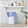 imageJoyJolt Plastic Cutting Board Set White and Black Cutting Boards for Kitchen Dishwasher Safe with Handle Non Slip Large and Small Chopping Board Set Meat Cutting Board with Juice GroovePurple White