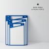 imageJoyJolt Plastic Cutting Board Set White and Black Cutting Boards for Kitchen Dishwasher Safe with Handle Non Slip Large and Small Chopping Board Set Meat Cutting Board with Juice GrooveBlueWhite