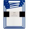 imageJoyJolt Plastic Cutting Board Set White and Black Cutting Boards for Kitchen Dishwasher Safe with Handle Non Slip Large and Small Chopping Board Set Meat Cutting Board with Juice GrooveBlueWhite