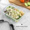 imageJoyJolt Glass Food Storage Containers with Lids 5 Pack Glass Meal Prep Containers Reusable 35oz Single Compartment Airtight Container Set Lunch Containers for Adults and Kitchen Storage ContainersBlack