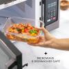 imageJoyJolt Glass Food Storage Containers with Lids 5 Pack Glass Meal Prep Containers Reusable 35oz Single Compartment Airtight Container Set Lunch Containers for Adults and Kitchen Storage ContainersGray