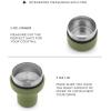 imageJoyJolt Triple Insulated CocktailProtein Shaker Bottle 20oz Shaker Cup with Alcohol Measure Lid and Jigger Cap 12hr Ice Cold Shaker Bottles for Protein Mixes Shake or Smoothie Cups Metal MixerForest Green