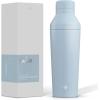 imageJoyJolt Triple Insulated CocktailProtein Shaker Bottle 20oz Shaker Cup with Alcohol Measure Lid and Jigger Cap 12hr Ice Cold Shaker Bottles for Protein Mixes Shake or Smoothie Cups Metal MixerCloud Blue