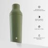 imageJoyJolt Triple Insulated CocktailProtein Shaker Bottle 20oz Shaker Cup with Alcohol Measure Lid and Jigger Cap 12hr Ice Cold Shaker Bottles for Protein Mixes Shake or Smoothie Cups Metal MixerForest Green