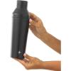 imageJoyJolt Triple Insulated CocktailProtein Shaker Bottle 20oz Shaker Cup with Alcohol Measure Lid and Jigger Cap 12hr Ice Cold Shaker Bottles for Protein Mixes Shake or Smoothie Cups Metal MixerMatte Black