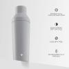 imageJoyJolt Triple Insulated CocktailProtein Shaker Bottle 20oz Shaker Cup with Alcohol Measure Lid and Jigger Cap 12hr Ice Cold Shaker Bottles for Protein Mixes Shake or Smoothie Cups Metal MixerDove Grey