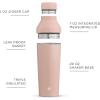 imageJoyJolt Triple Insulated CocktailProtein Shaker Bottle 20oz Shaker Cup with Alcohol Measure Lid and Jigger Cap 12hr Ice Cold Shaker Bottles for Protein Mixes Shake or Smoothie Cups Metal MixerBlush Pink