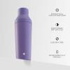 imageJoyJolt Triple Insulated CocktailProtein Shaker Bottle 20oz Shaker Cup with Alcohol Measure Lid and Jigger Cap 12hr Ice Cold Shaker Bottles for Protein Mixes Shake or Smoothie Cups Metal MixerLilac Purple