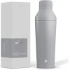 imageJoyJolt Triple Insulated CocktailProtein Shaker Bottle 20oz Shaker Cup with Alcohol Measure Lid and Jigger Cap 12hr Ice Cold Shaker Bottles for Protein Mixes Shake or Smoothie Cups Metal MixerDove Grey