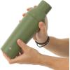 imageJoyJolt Triple Insulated CocktailProtein Shaker Bottle 20oz Shaker Cup with Alcohol Measure Lid and Jigger Cap 12hr Ice Cold Shaker Bottles for Protein Mixes Shake or Smoothie Cups Metal MixerForest Green