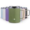 imageJoyJolt Triple Insulated Tumbler with Handle 12 oz Tumbler Cup with Lid Vacuum Sealed Copper Lined Double Wall Stainless Steel Tumblers Travel Mug with Lid Coffee Tumbler Smoothie Cup Tea MugForest Green