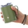 imageJoyJolt Triple Insulated Tumbler with Handle 12 oz Tumbler Cup with Lid Vacuum Sealed Copper Lined Double Wall Stainless Steel Tumblers Travel Mug with Lid Coffee Tumbler Smoothie Cup Tea MugForest Green