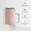 imageJoyJolt Triple Insulated Tumbler with Handle 12 oz Tumbler Cup with Lid Vacuum Sealed Copper Lined Double Wall Stainless Steel Tumblers Travel Mug with Lid Coffee Tumbler Smoothie Cup Tea MugBlush Pink