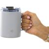 imageJoyJolt Triple Insulated Tumbler with Handle 12 oz Tumbler Cup with Lid Vacuum Sealed Copper Lined Double Wall Stainless Steel Tumblers Travel Mug with Lid Coffee Tumbler Smoothie Cup Tea MugDove Grey