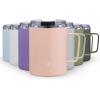imageJoyJolt Triple Insulated Tumbler with Handle 12 oz Tumbler Cup with Lid Vacuum Sealed Copper Lined Double Wall Stainless Steel Tumblers Travel Mug with Lid Coffee Tumbler Smoothie Cup Tea MugBlush Pink