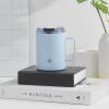 imageJoyJolt Triple Insulated Tumbler with Handle 12 oz Tumbler Cup with Lid Vacuum Sealed Copper Lined Double Wall Stainless Steel Tumblers Travel Mug with Lid Coffee Tumbler Smoothie Cup Tea MugCloud Blue