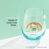 imageJoyJolt Disney Stitch Silly Sips Stemless Drinking Glasses 19oz Teardrop Glass Cups Glass Tumbler Cup Set of 4 Stitch Stuff Lilo and Stitch Gifts Disney Gifts for AdultsHello Kitty