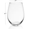 imageJoyJolt Disney Stitch Silly Sips Stemless Drinking Glasses 19oz Teardrop Glass Cups Glass Tumbler Cup Set of 4 Stitch Stuff Lilo and Stitch Gifts Disney Gifts for AdultsClear glasses