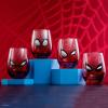 imageJoyJolt Disney Stitch Silly Sips Stemless Drinking Glasses 19oz Teardrop Glass Cups Glass Tumbler Cup Set of 4 Stitch Stuff Lilo and Stitch Gifts Disney Gifts for AdultsSpiderMan
