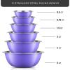 imageJoyJolt Stainless Steel Mixing Bowl Set of 65qt to 05qt Nesting Bowls for Dough Batter ampamp BakingVery Peri