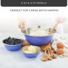 imageJoyJolt Stainless Steel Mixing Bowl Set of 65qt to 05qt Nesting Bowls for Dough Batter ampamp BakingVery Peri
