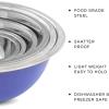 imageJoyJolt Stainless Steel Mixing Bowl Set of 65qt to 05qt Nesting Bowls for Dough Batter ampamp BakingVery Peri