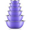 imageJoyJolt Stainless Steel Mixing Bowl Set of 65qt to 05qt Nesting Bowls for Dough Batter ampamp BakingVery Peri