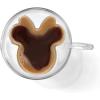 imageJoyJolt Disney Minnie Mouse 3D Double Wall Espresso Glasses 54oz Small Glass Mugs with Handles Coffee Cups Set of 2 Insulated Clear Glasses for Double Shot Espresso Cappuccino Tea Disney GiftsClear