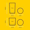 image:imageJoyJolt Alain Drinking Glasses Set of 8 Glass Tumblers Highball 14oz Bar Glasses and Lowball 10oz Rocks Glasses Set Cocktail Juice Whiskey Glasses or Water Glasses Kitchen or Bar Glassware SetClear Glasses
