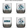 image:imageJoyJolt DC Comics Batman Gotham City Noir Short Drinking Glasses Set of 4 10oz Glass Tumbler Cup Set Superhero Drinking Cups Collectible Novelty Glassware Fathers Day Batman Gifts