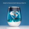 image:imageJoyJolt DC Superman A Symbol of Hope Stemless Drinking Glasses Glass Cups Set of 4 19oz Teardrop Glass Tumblers Adult Superman Gifts