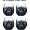 image:imageJoyJolt Disney Luxury Mickey Mouse Stemmed White Wine Glasses European Crystal Wine Glasses Set of 2 Drinking Glasses Xmas Disney Stuff Gifts and Cups 16oz Black Wine Glass Disney Wine Glass15 oz Set of 4