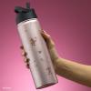 image:imageJoyJolt Disney MonoMouse Stainless Steel Water Bottle with Flip Straw Lid 22 oz Vacuum Insulated Water Bottle BPAFree Tumbler ft Minnie Mouse  Pink