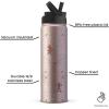 image:imageJoyJolt Disney MonoMouse Stainless Steel Water Bottle with Flip Straw Lid 22 oz Vacuum Insulated Water Bottle BPAFree Tumbler ft Minnie Mouse  Pink
