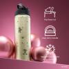 image:imageJoyJolt Disney MonoMouse Stainless Steel Water Bottle with Flip Straw Lid 22 oz Vacuum Insulated Water Bottle BPAFree Tumbler ft Minnie amp Mickey Mouse  Gold