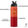 image:imageJoyJolt Harry Potter Gryffindor Stainless Steel Water Bottle with Flip Straw Lid 22 oz Vacuum Insulated Water Bottle Red Reusable BPAFree Travel Tumbler Harry Potter Gifts for Women Men Him Her