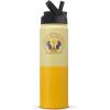 image:imageJoyJolt Harry Potter Hufflepuff Stainless Steel Water Bottle with Flip Straw Lid 22 oz Vacuum Insulated Water Bottle Yellow Reusable BPAFree Travel Tumbler Harry Potter Gifts for Women Men