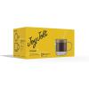 image:imageJoyJolt Haven Stackable Fluted Glass Mugs Set of 2 Ribbed Double Wall Insulated Coffee Cups 135oz Clear MugsFluted
