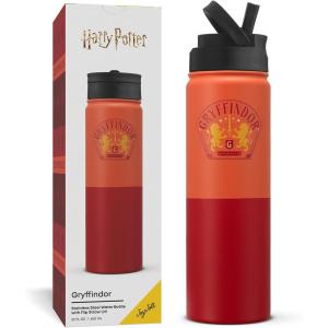 image:imageJoyJolt Harry Potter Gryffindor Stainless Steel Water Bottle with Flip Straw Lid 22 oz Vacuum Insulated Water Bottle Red Reusable BPAFree Travel Tumbler Harry Potter Gifts for Women Men Him Her