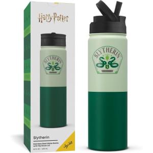 image:imageJoyJolt Harry Potter Slytherin Stainless Steel Water Bottle with Flip Straw Lid 22 oz Vacuum Insulated Water Bottle Green Reusable BPAFree Travel Tumbler Harry Potter Gifts for Women Men Him Her