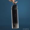 image:imageJoyJolt Star Wars Linear Darth Vader Stainless Steel Water Bottle with Flip Straw Lid 22 oz Vacuum Insulated Water Bottle BPAFree Tumbler for Sports and Travel Star Wars GiftsDarth Vader
