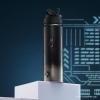 image:imageJoyJolt Star Wars Linear Darth Vader Stainless Steel Water Bottle with Flip Straw Lid 22 oz Vacuum Insulated Water Bottle BPAFree Tumbler for Sports and Travel Star Wars GiftsDarth Vader