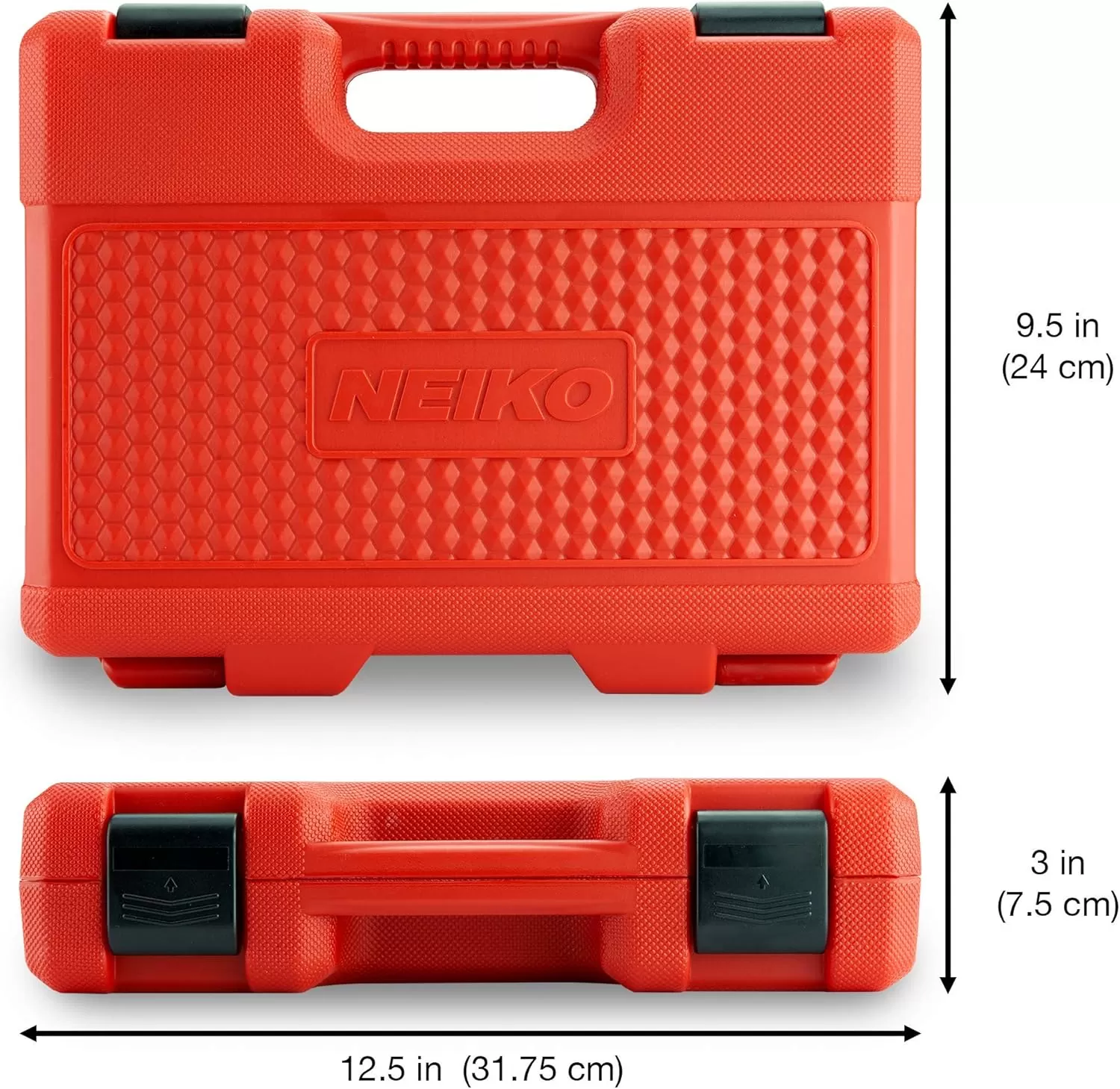 imageNEIKO 02440A 38InchDrive Impact Socket Set SAE Sizes 516quot to 34quot and Metric Sizes 8 mm to 19 mm Includes Extension Bars and UJoint 44 PiecesMetric