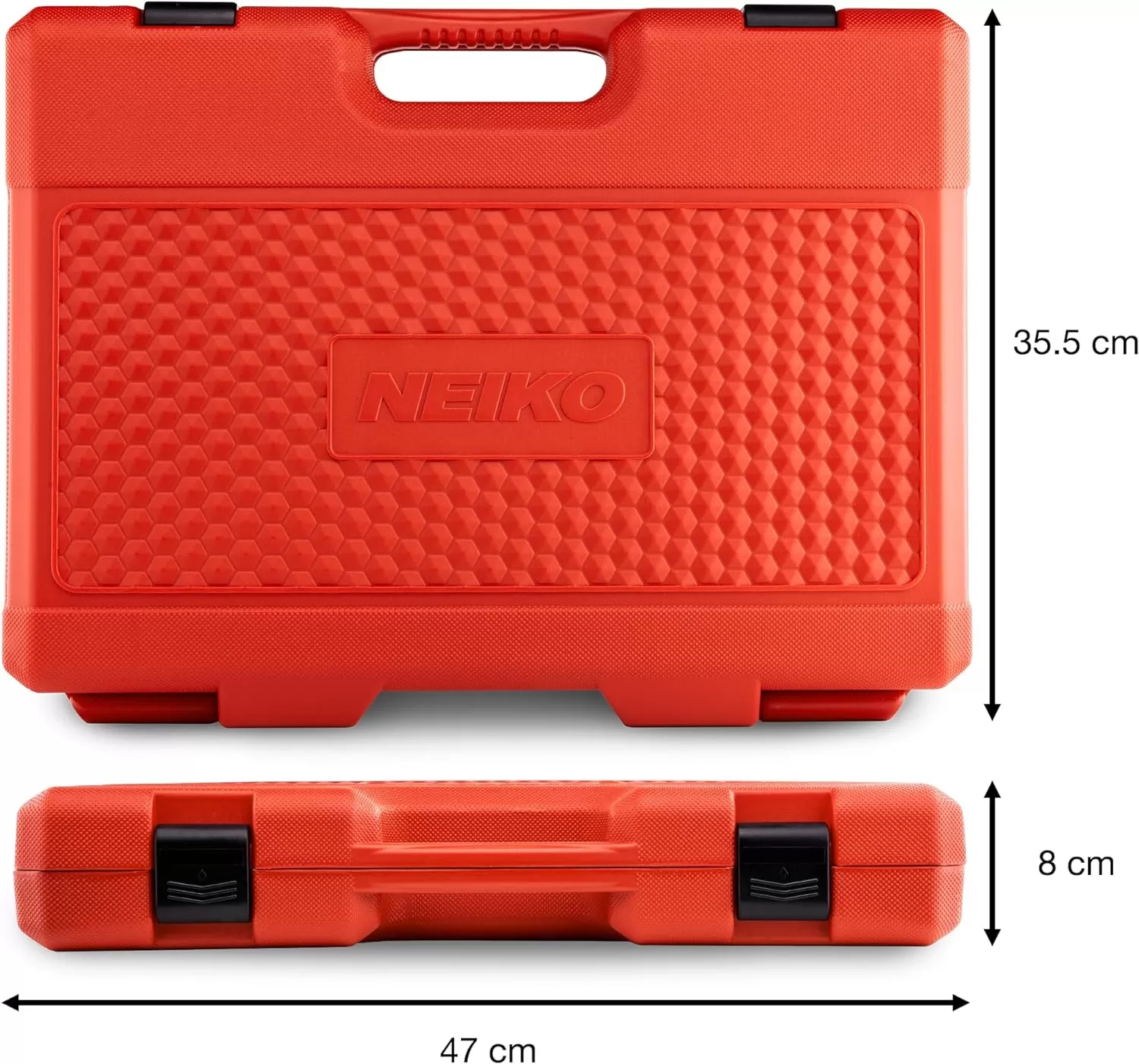 imageNEIKO 02440A 38InchDrive Impact Socket Set SAE Sizes 516quot to 34quot and Metric Sizes 8 mm to 19 mm Includes Extension Bars and UJoint 44 PiecesSAE and Metric