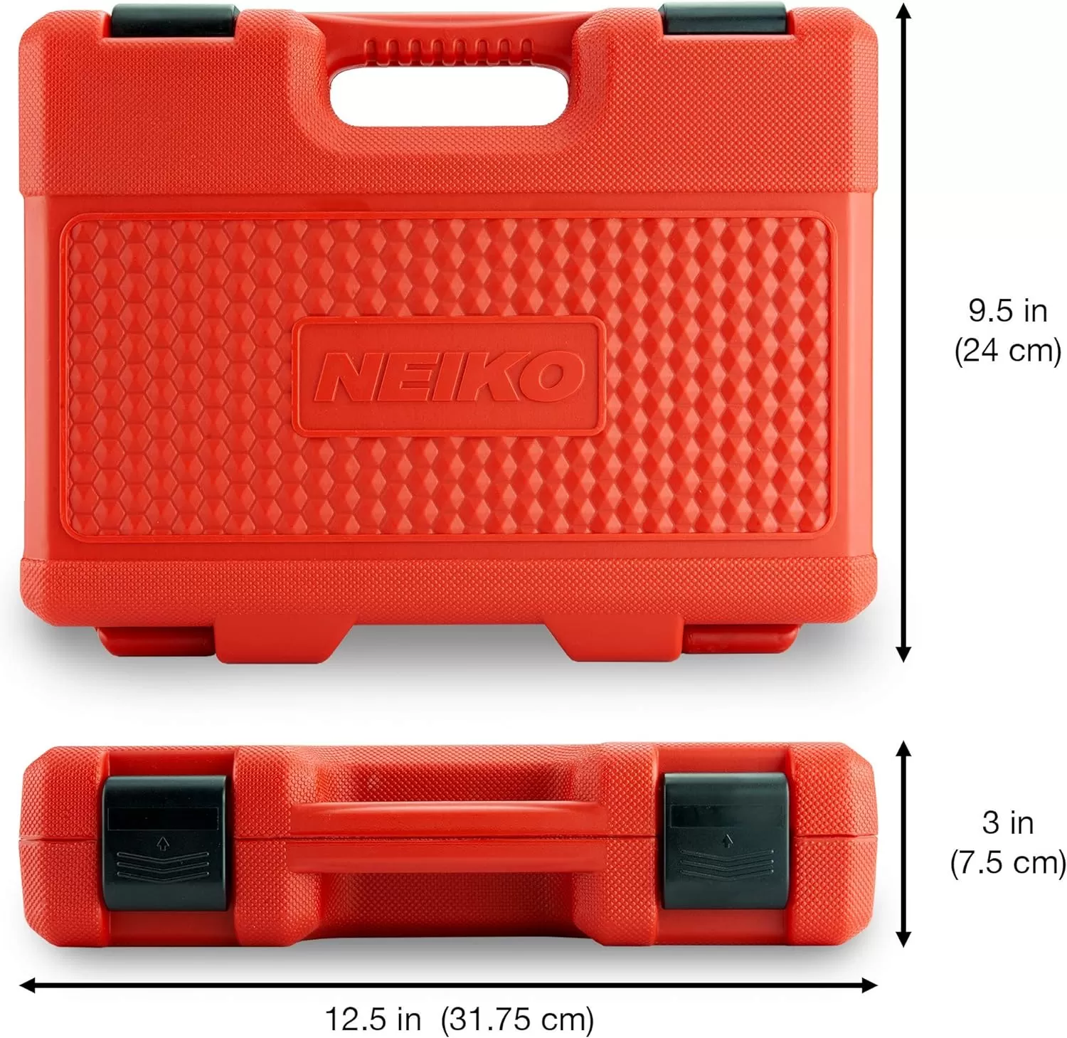 imageNEIKO 02440A 38InchDrive Impact Socket Set SAE Sizes 516quot to 34quot and Metric Sizes 8 mm to 19 mm Includes Extension Bars and UJoint 44 PiecesSAE and Metric