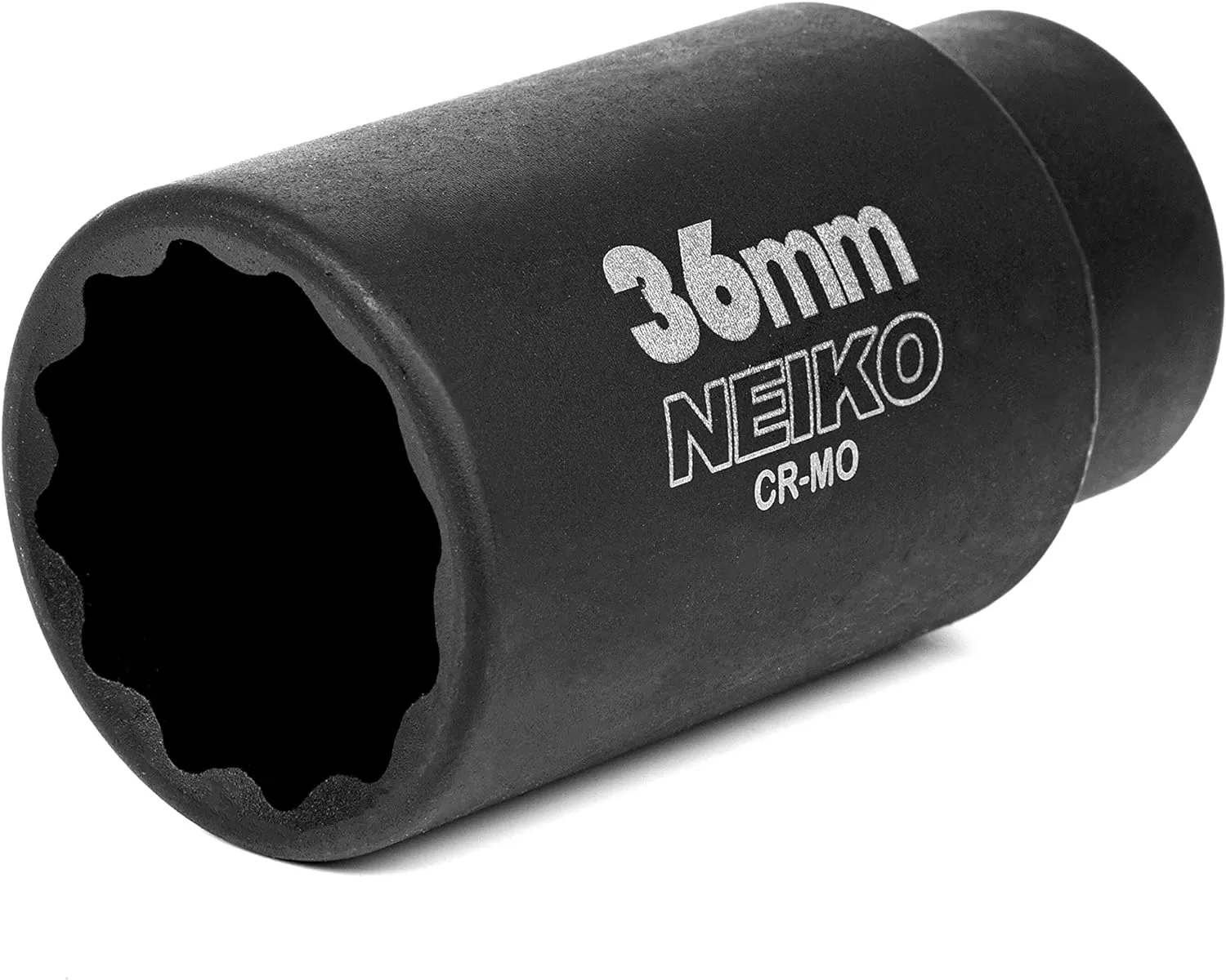 imageNEIKO 02522A 30mm Socket  12 Drive Deep Impact Socket  Spindle ampamp Axle Nut Socket  12 Point Chrome Molybdenum CrMo Deep Well Hub  Triple Square  Axle Shaft Nut Remover36 MM