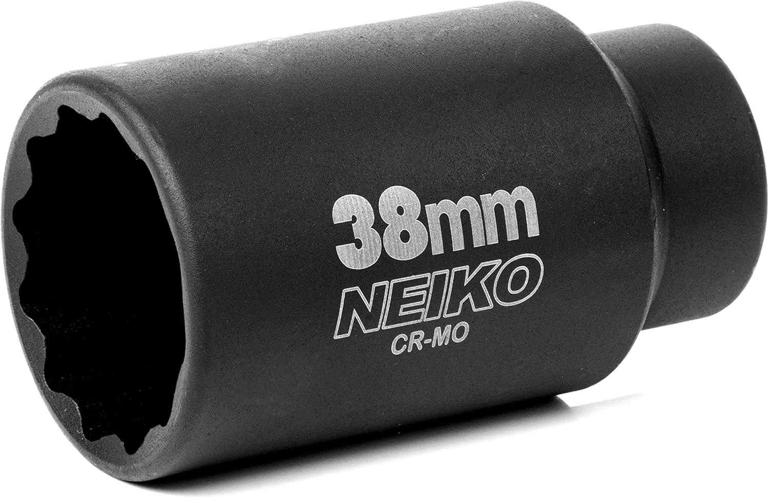 imageNEIKO 02522A 30mm Socket  12 Drive Deep Impact Socket  Spindle ampamp Axle Nut Socket  12 Point Chrome Molybdenum CrMo Deep Well Hub  Triple Square  Axle Shaft Nut Remover38 MM