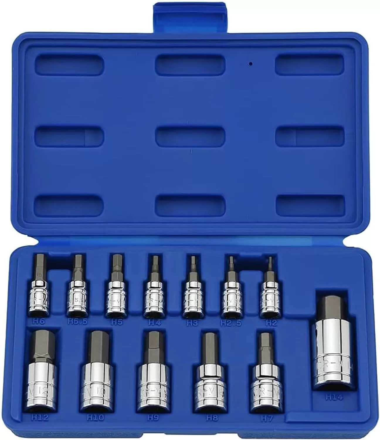 imageNEIKO 10288A Allen Hex Bit Socket Set 32 Piece SAE and Metric Allen Socket Set Allen Head Hex Key Socket Set Made with S2 SteelAllen Hex Bit